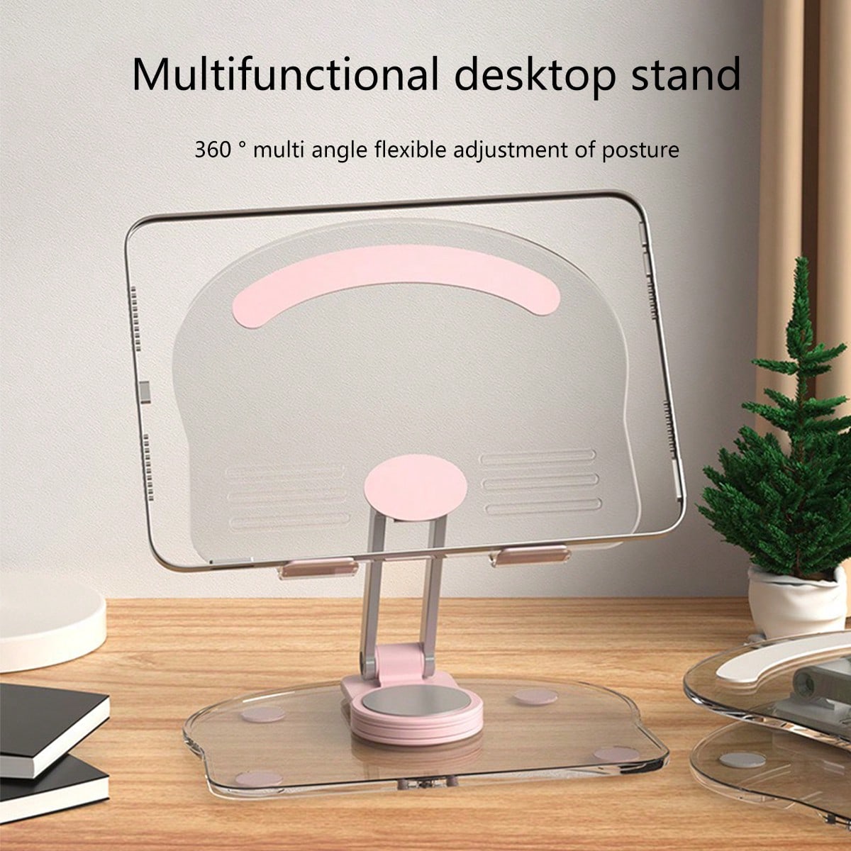 Tablet Accessories For Kids - 아크릴 투명 태블릿 스탠드, 데스크탑 회전형