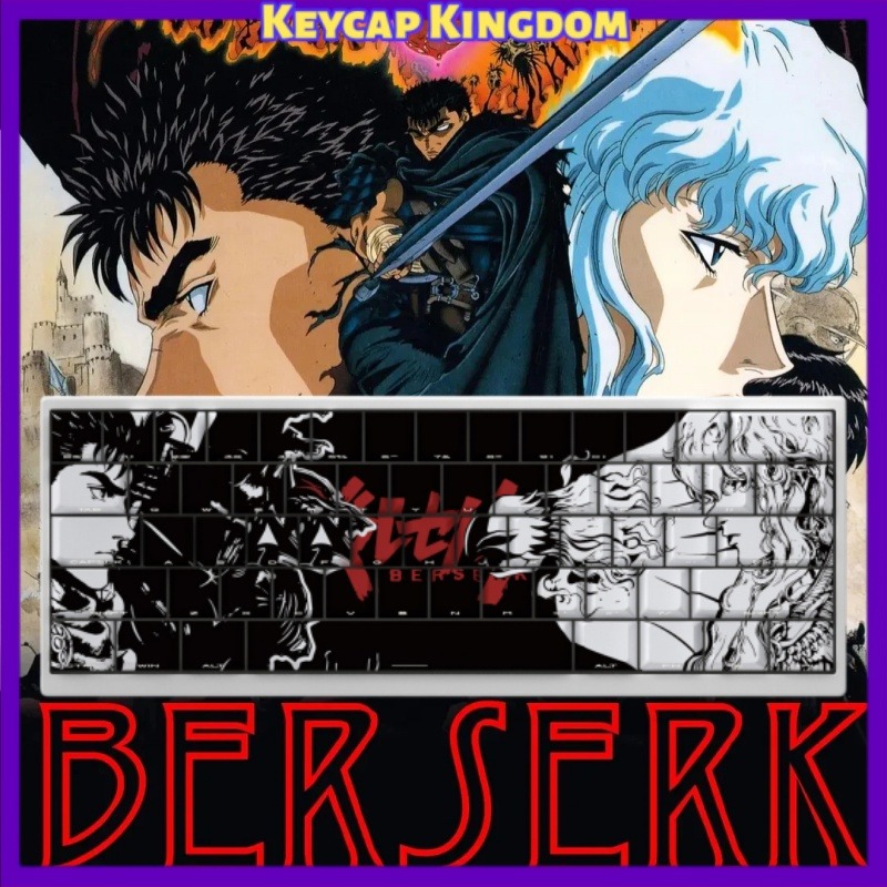 Tablet Accessories Keyboard - BERSERK 테마 애니메이션 키캡 98 키