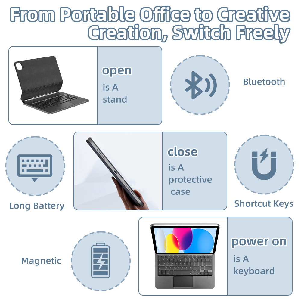 2026 매직 키보드 블루투스 아이패드 10 11세대용 - Tablet Accessories Keyboard 리뷰 및 가격