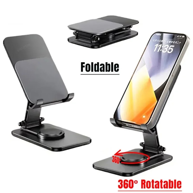 유니버설 메탈 360 °   회전식 휴대폰 태블릿 스탠 - Tablet Holder Accessories 리뷰 및 가격