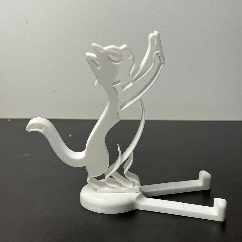 추상적인 속이 빈 라인 고양이 모양 휴대폰 거치대 미니 - Tablet Holder Accessories 리뷰 및 가격