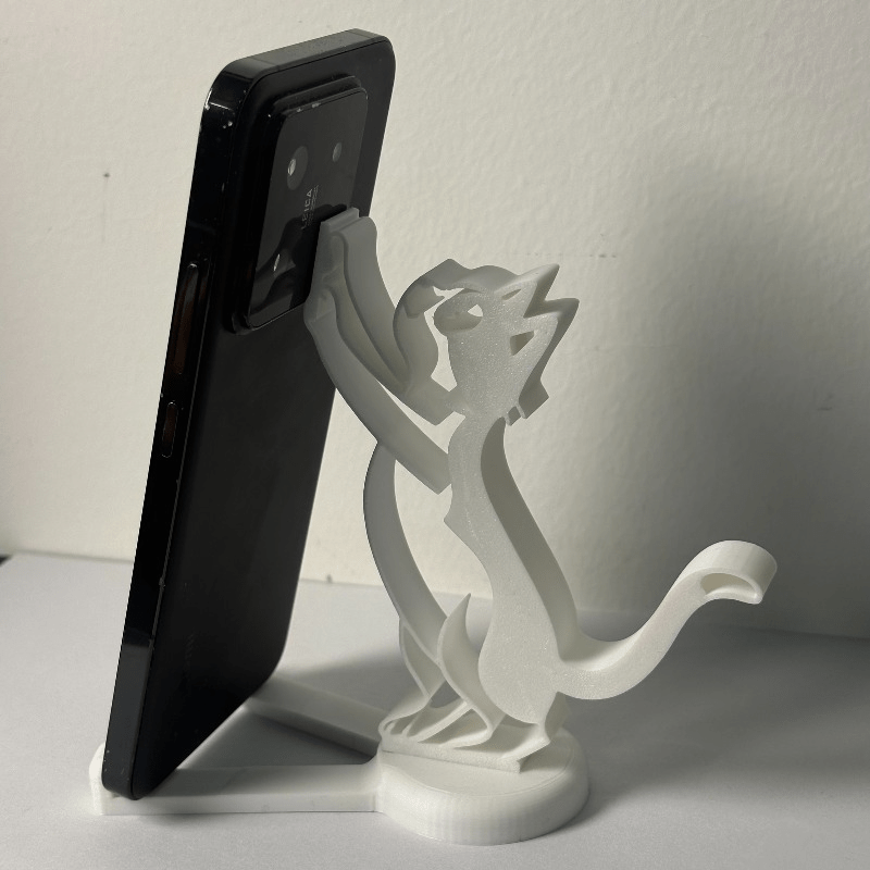 추상적인 속이 빈 라인 고양이 모양 휴대폰 거치대 미니 - Tablet Holder Accessories 리뷰 및 가격