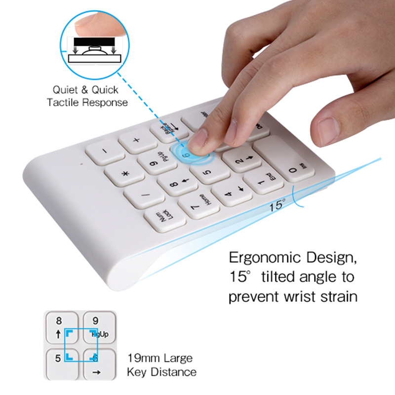 2.4G 무선 18키 미니 숫자 키패드 & 마우스 세트 - Tablet Accessories Keyboard 리뷰 및 가격