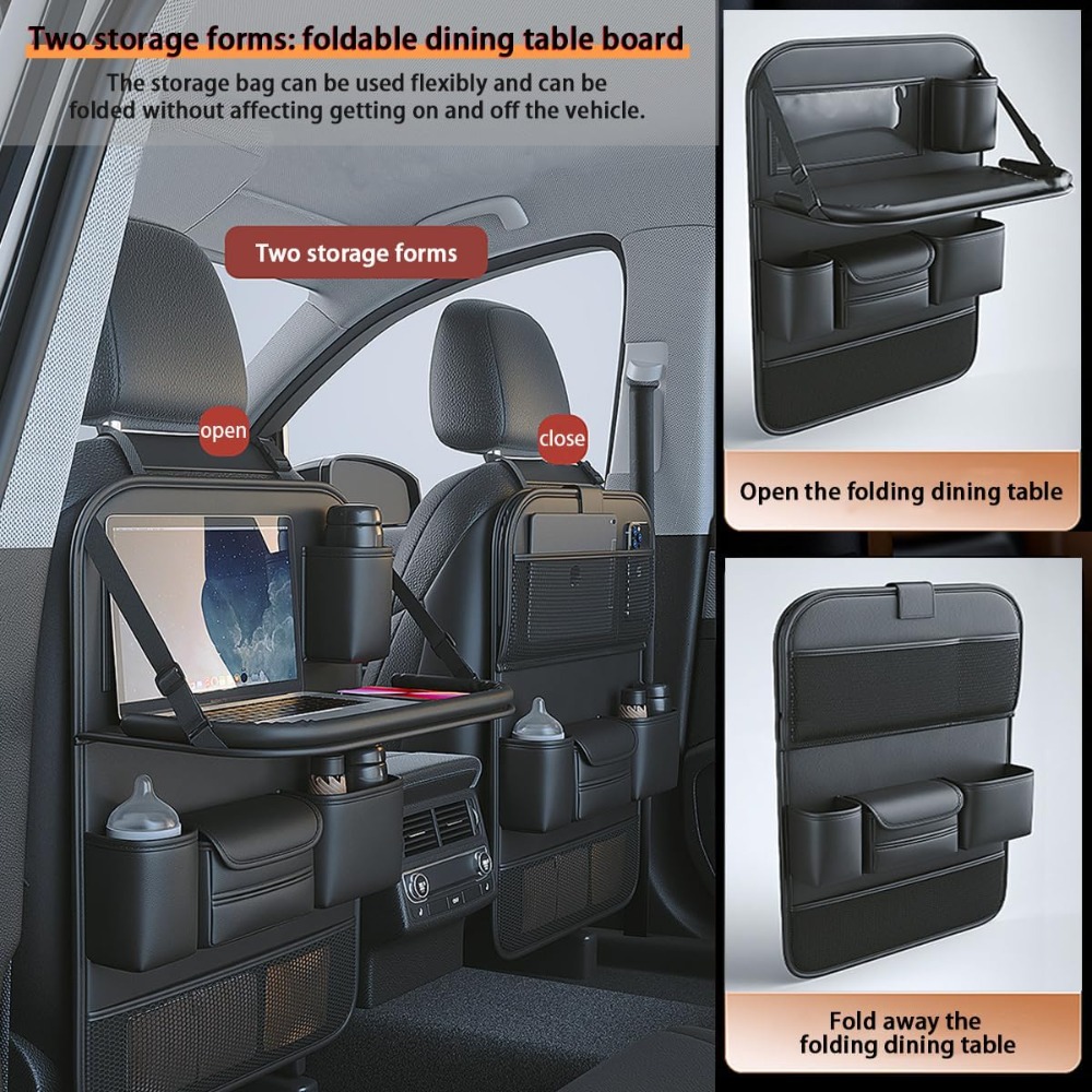 프리미엄 방수 PU 가죽 자동차 뒷좌석 주최자, 얼룩  - Tablet Car Accessories 리뷰 및 가격