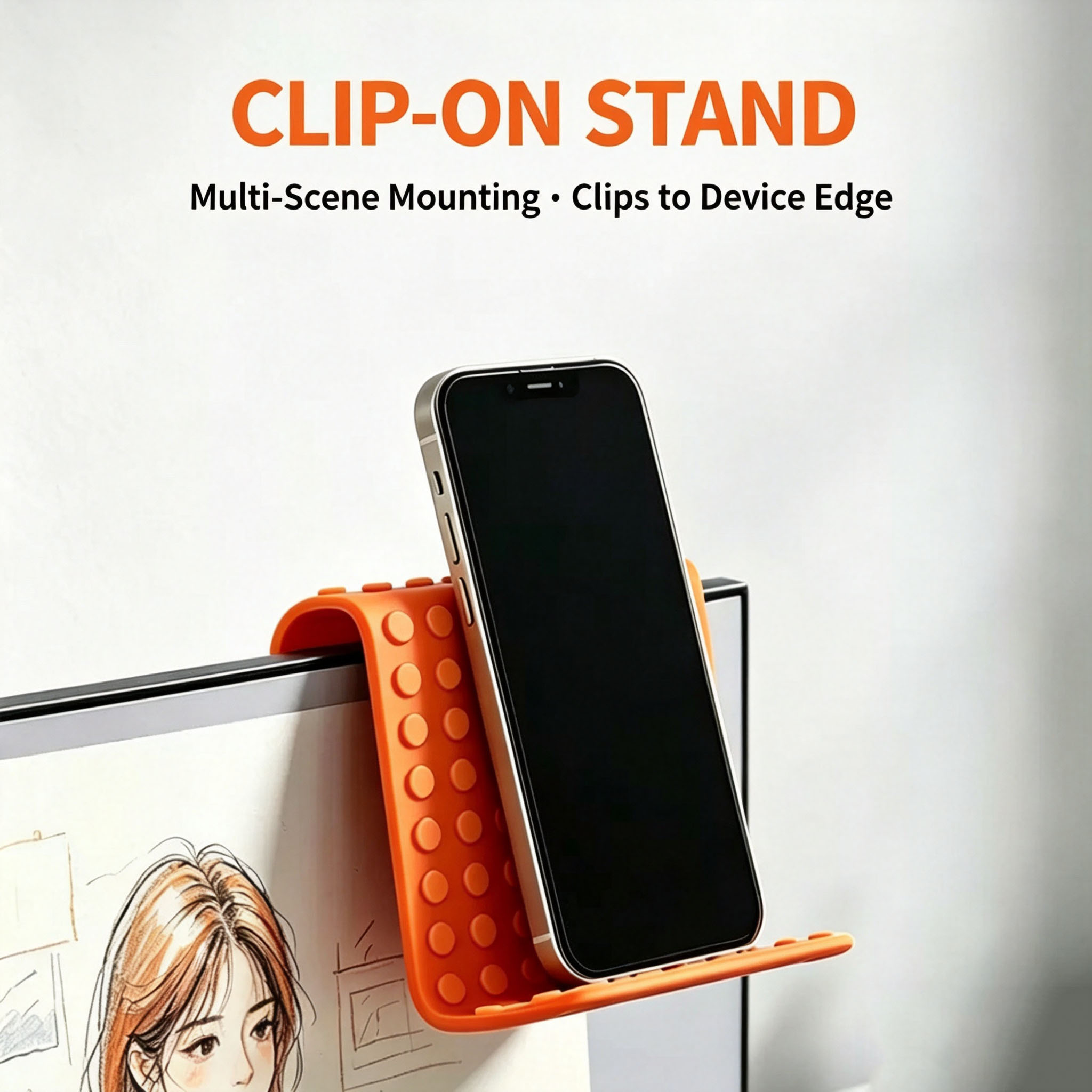 휴대용 범용 휴대폰 거치대 각도 조절 가능 실리콘 데스 - Tablet Holder Accessories 리뷰 및 가격