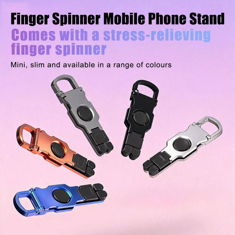 휴대용 핑거 스피너 폰 스탠드, 360도 회전 가능,  - Tablet Holder Accessories 리뷰 및 가격