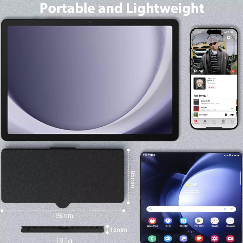 미니 접이식 블루투스 키보드 휴대용 무선 키보드 초슬림 - Tablet Accessories Keyboard 리뷰 및 가격