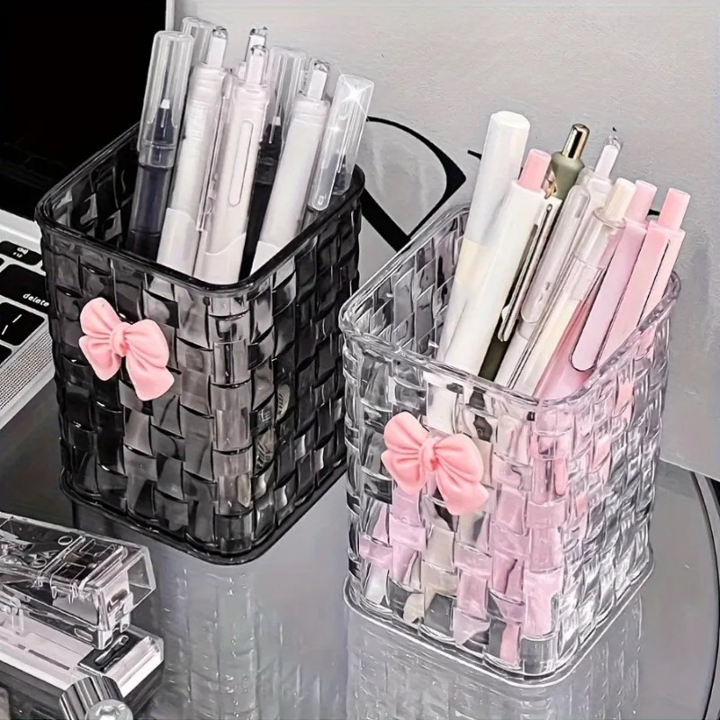 2개 투명 아크릴 눈썹 브러쉬 보관함(리본 포함) -  - Case With Pencil Holder 리뷰 및 가격