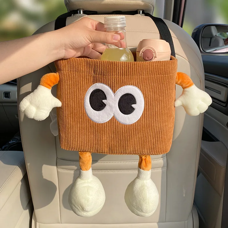 자동차 쓰레기통, 만화 눈 우산 물병 보관 가방, 자동 - Tablet Car Accessories 리뷰 및 가격