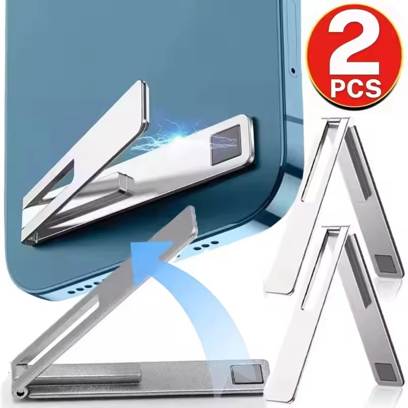 보이지 않는 초박형 자석 휴대폰 거치대 금속 합금 접이 - Tablet Holder Accessories 리뷰 및 가격