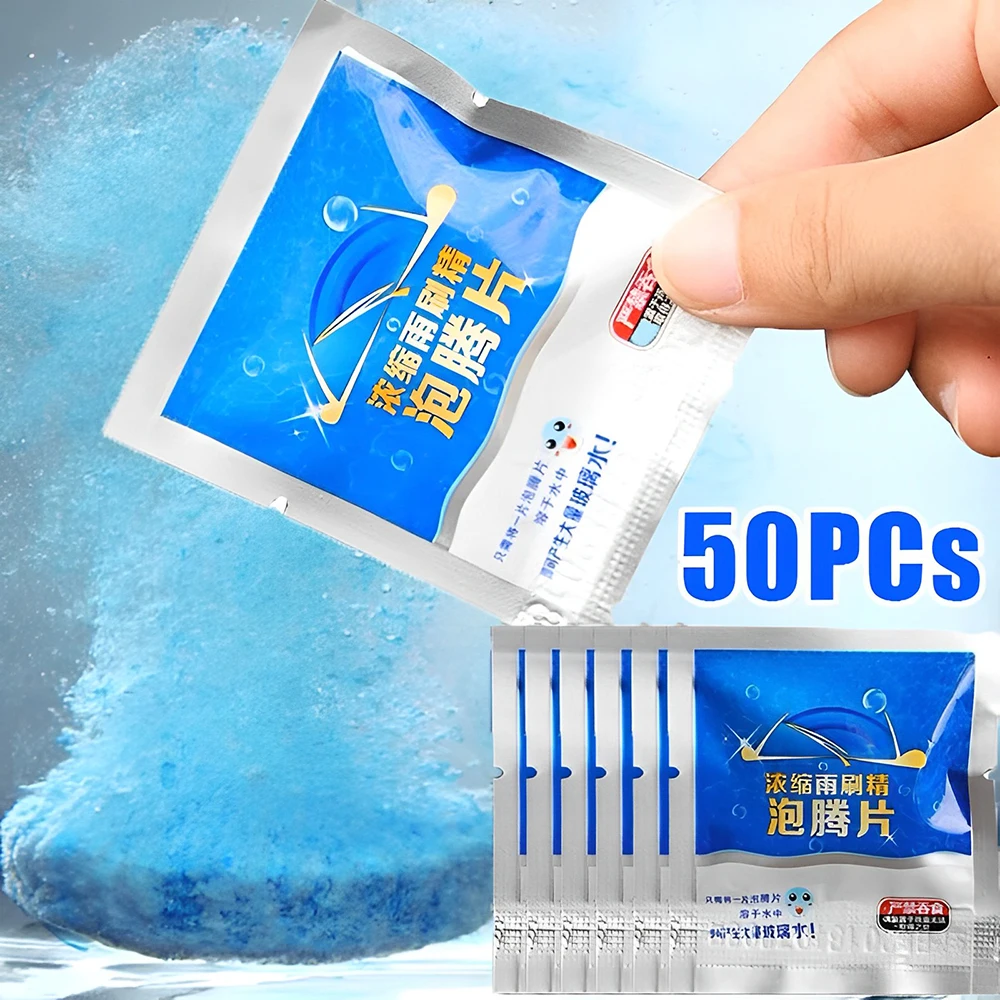 10/50PCs 자동차 발포성 정제 솔리드 앞 유리 클 - Tablet Car Accessories 리뷰 및 가격