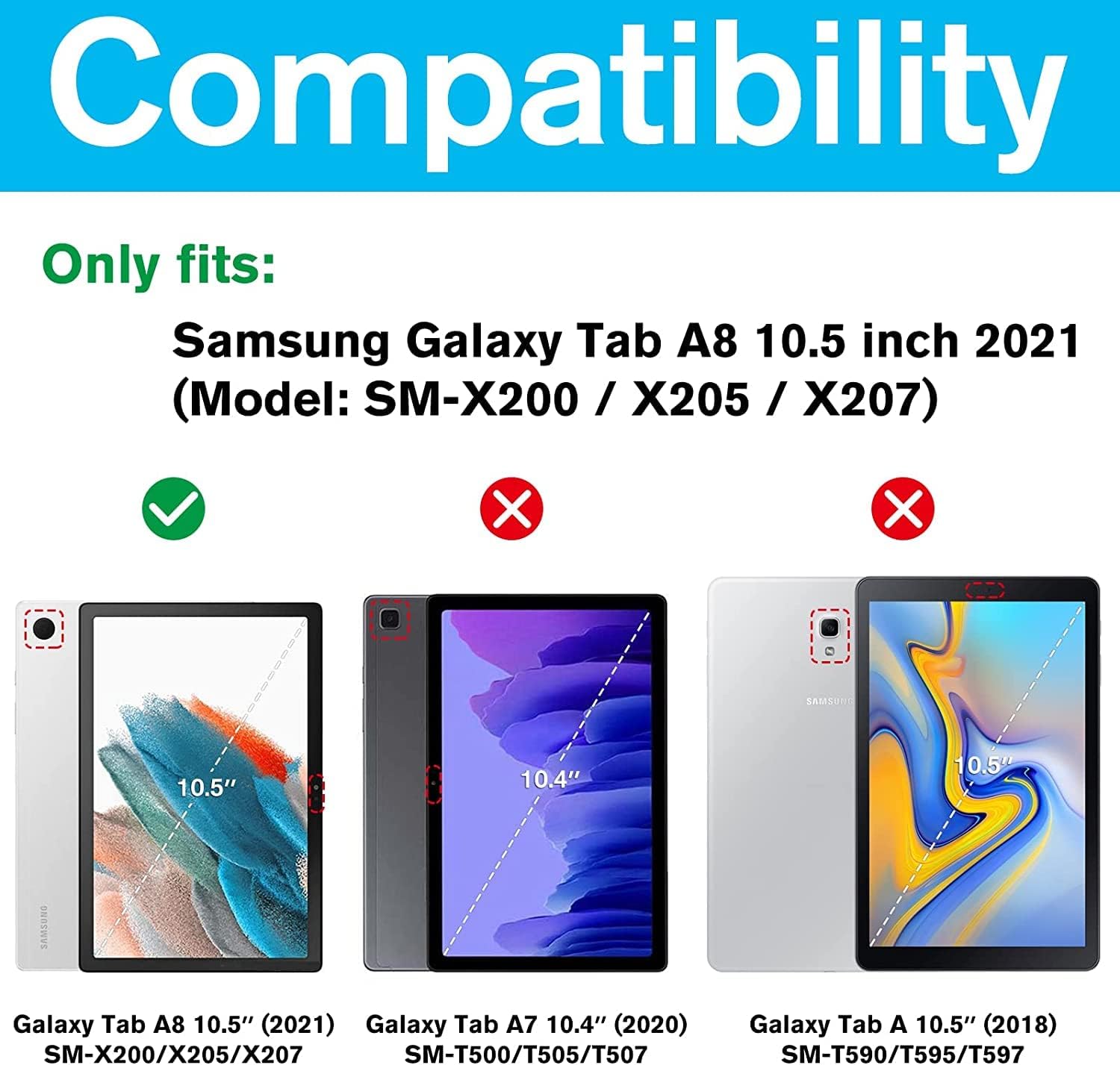 삼성 갤럭시 탭 A8 10.5인치 SM-X200/X20 - Tablet Accessories For Samsung 리뷰 및 가격