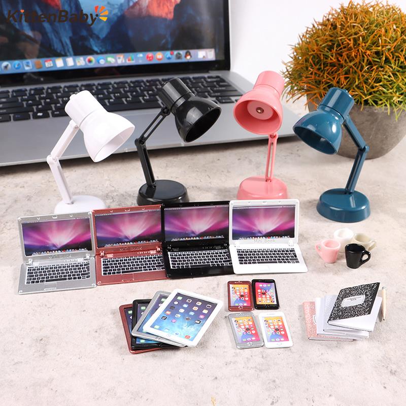 1:12 인형 집 미니어처 노트북 전화 태블릿 책상 램 - Tablet Accessories For Kids 리뷰 및 가격